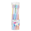 10er-Pack Zahnbürsten mit weichen Borsten (Rosa/Blau/Lila/Gelb/Weiß)
