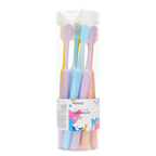 10er-Pack Zahnbürsten mit weichen Borsten (Rosa/Blau/Lila/Gelb/Weiß)
