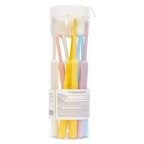 10er-Pack Zahnbürsten mit weichen Borsten (Rosa/Blau/Lila/Gelb/Weiß)