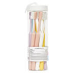 10er-Pack Zahnbürsten mit weichen Borsten (Rosa/Blau/Lila/Gelb/Weiß)