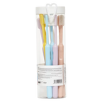 10er-Pack Zahnbürsten mit weichen Borsten (Rosa/Blau/Lila/Gelb/Weiß)