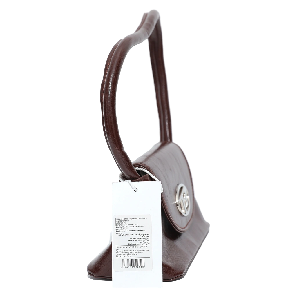 Trapezförmige Umhängetasche für Damen, kompakte Schultertasche (Dunkelkhaki)