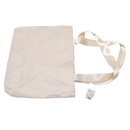 Canvas Tragetasche mit Print, Schultertasche (Weiß)