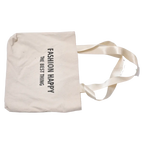 Canvas Tragetasche mit Print, Schultertasche (Weiß)
