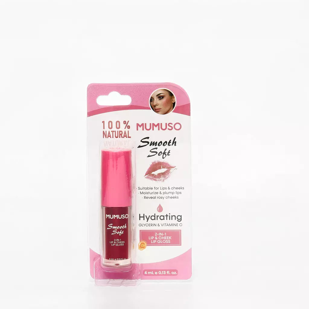 LIPPEN- & WANGEN-LIPGLOSS 4 ml (Rosenrot)