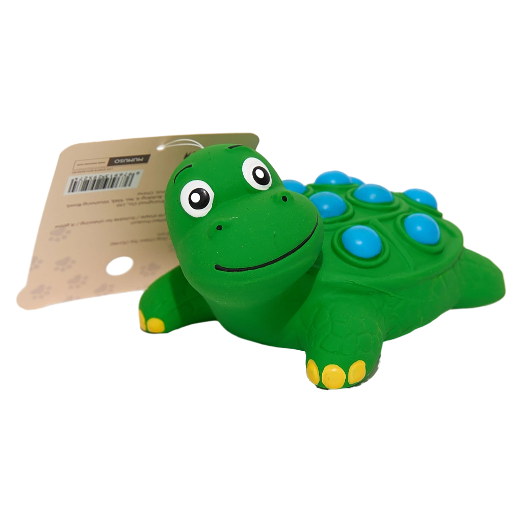 Hundespielzeug aus Naturkautschuk mit Schildkröten-Design (Grün, 93,8 g)