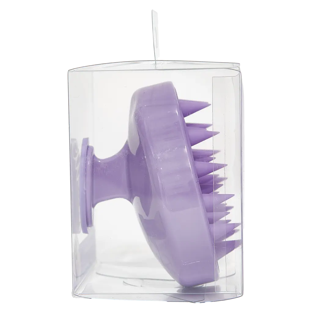 Scalp Massager Shampoo Bürste mit weichen Borsten (Lila)