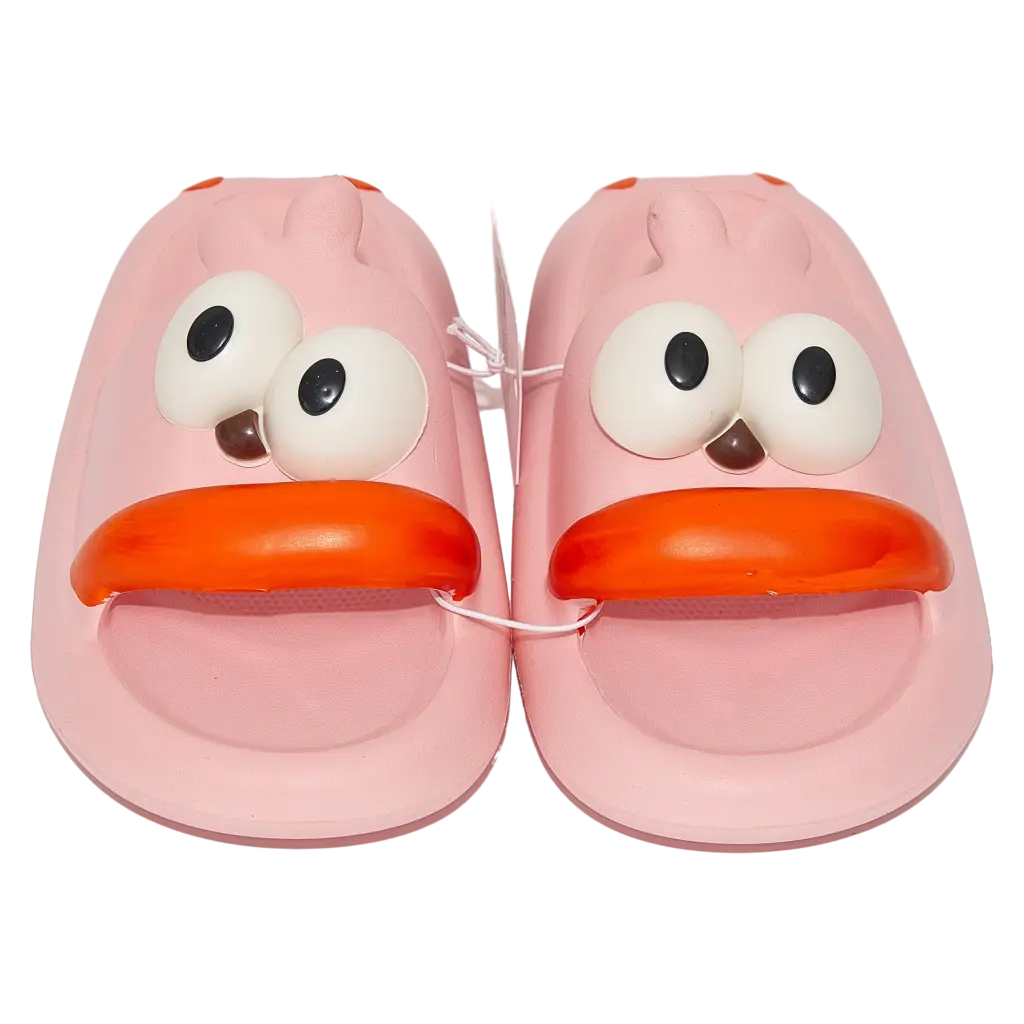 Kinder Badeslipper aus EVA mit 3D-Augen-Design (Pink, 32/33)