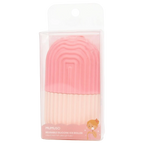 Wiederverwendbarer Silikon-Ice-Roller zur Gesichtspflege (Rosa/Weiß)