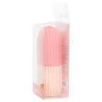 Wiederverwendbarer Silikon-Ice-Roller zur Gesichtspflege (Rosa/Weiß)