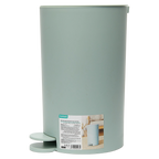Tret-Abfalleimer mit flachem Deckel (Blau)