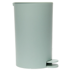 Tret-Abfalleimer mit flachem Deckel (Blau)
