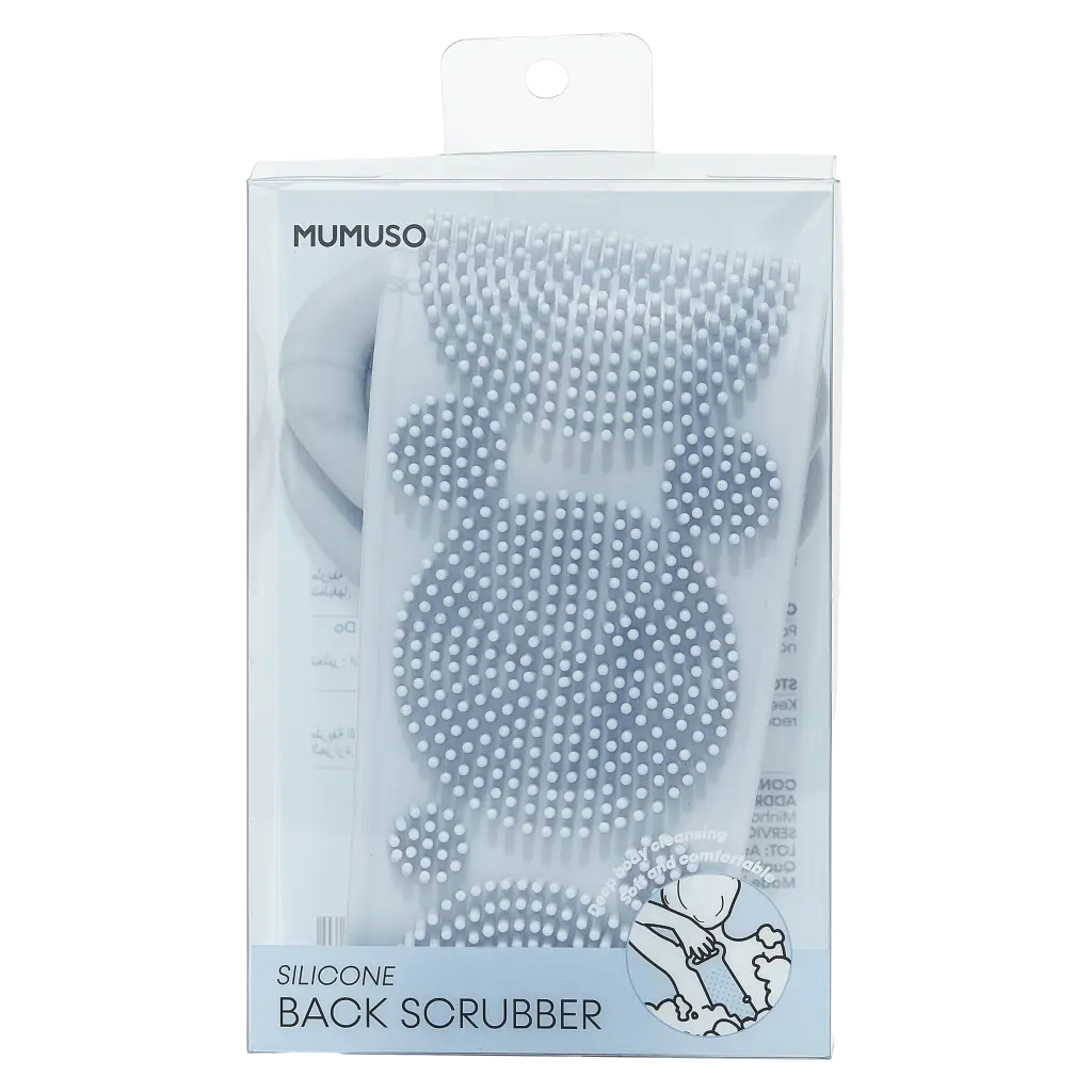Flexible Rückenbürste aus TPR, für Dusche &amp; Bad (Hellblau)