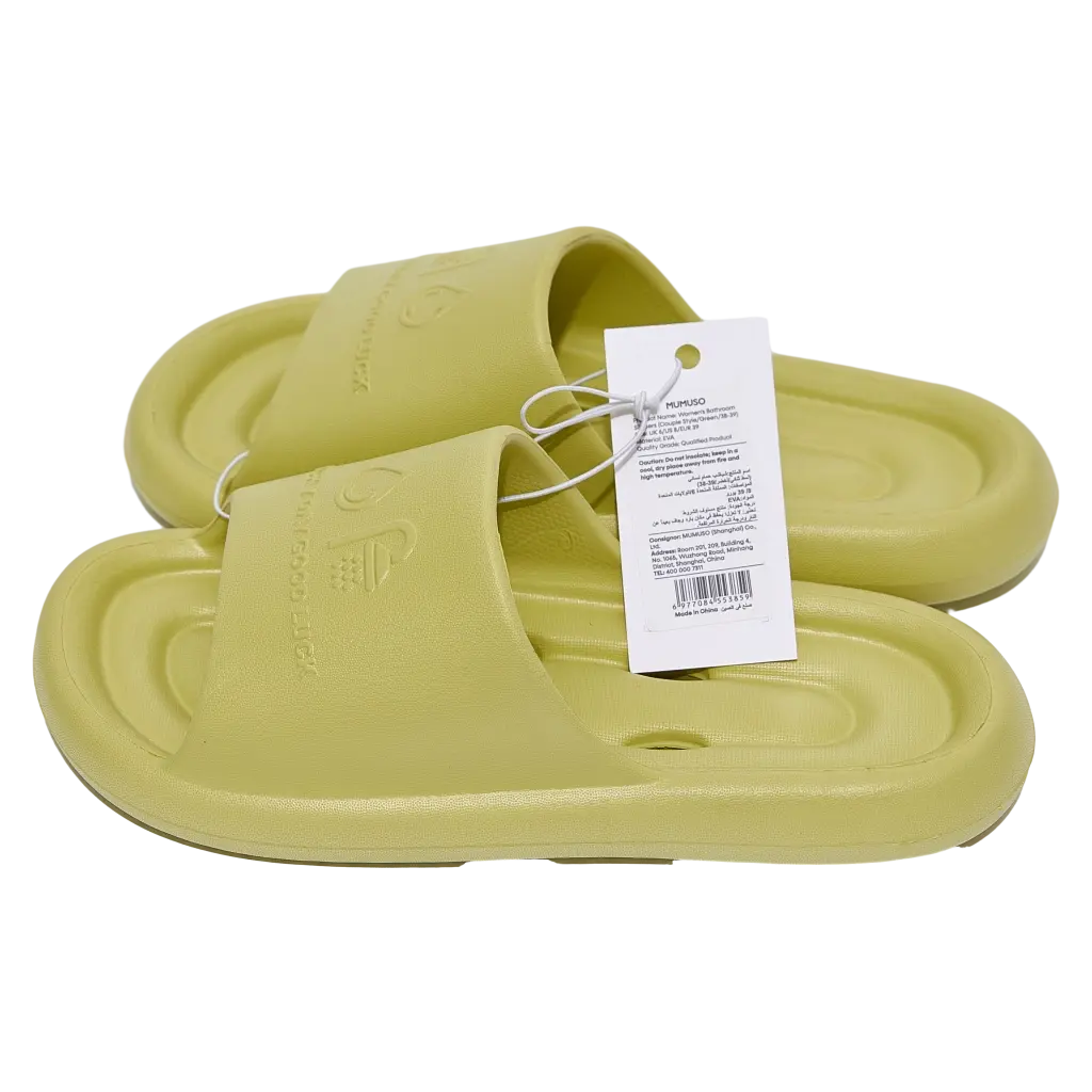 EVA Badeslipper Damen, Größe 40-41 (Grün)
