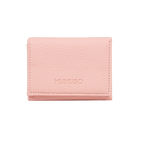 Tri-Fold Geldbörse mit geprägter Oberfläche, kompaktes Portemonnaie (Rosa)