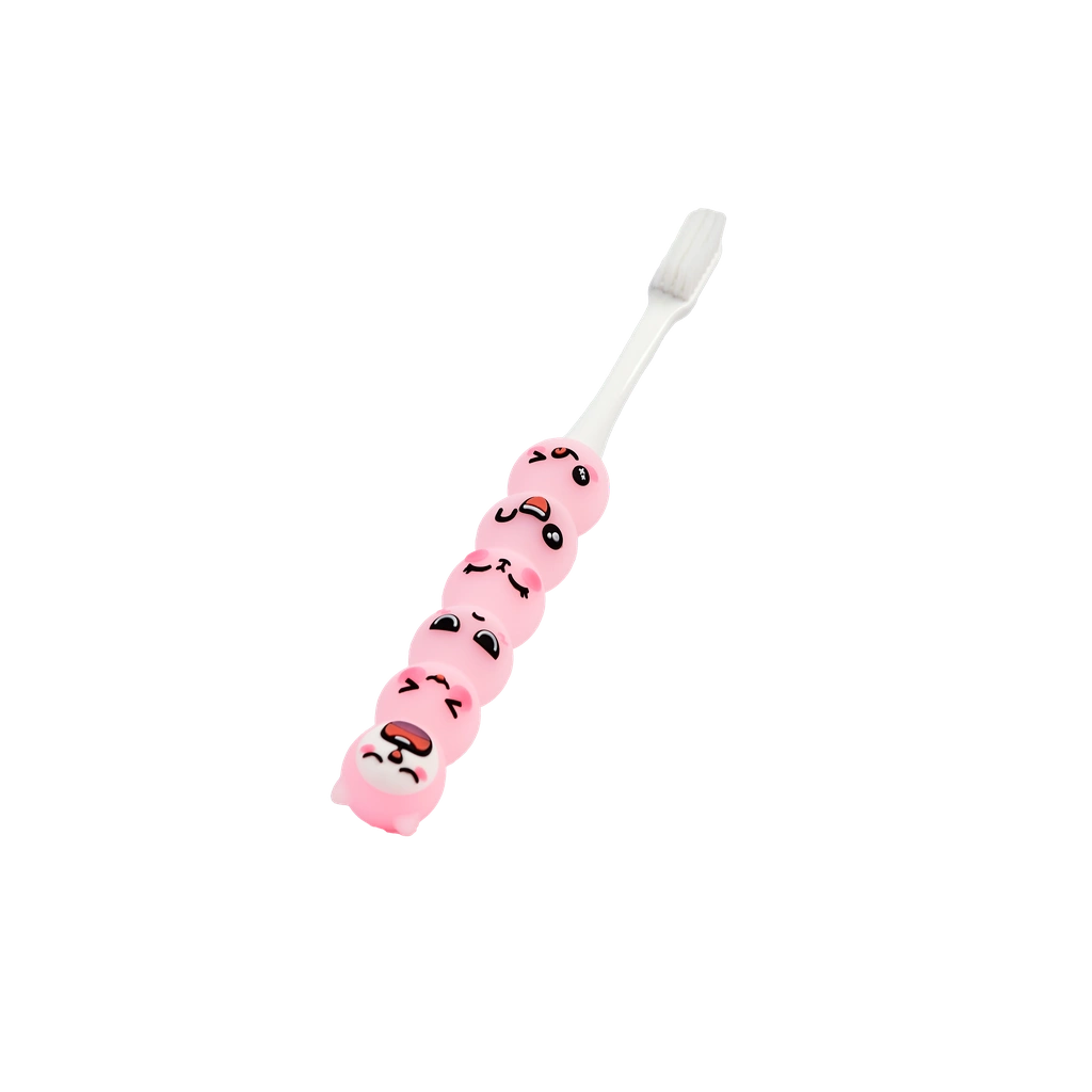 Zahnbürste extra weich mit Katzen-Design (Rosa)