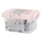 Multifunktionales Nähset aus Polypropylen mit Aufbewahrungsbox (Rosa)