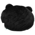Kuscheliges Dekokissen rund mit Katzen-Design (Schwarz)