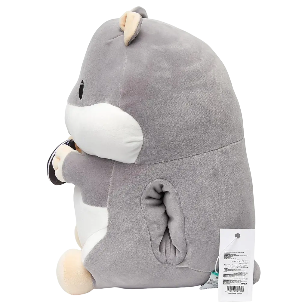 Handwärmer-Kissen aus Polyester mit Hamster-Design (Grau)