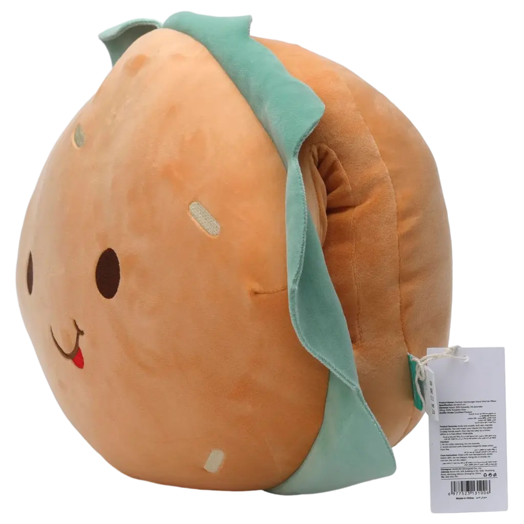 Handwärmer-Kissen aus Polyester mit Hamburger-Design (Mehrfarbig)