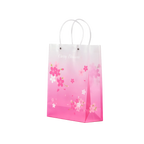 Geschenktragetasche mit Kirschblüten-Design (Rosa/Weiß)