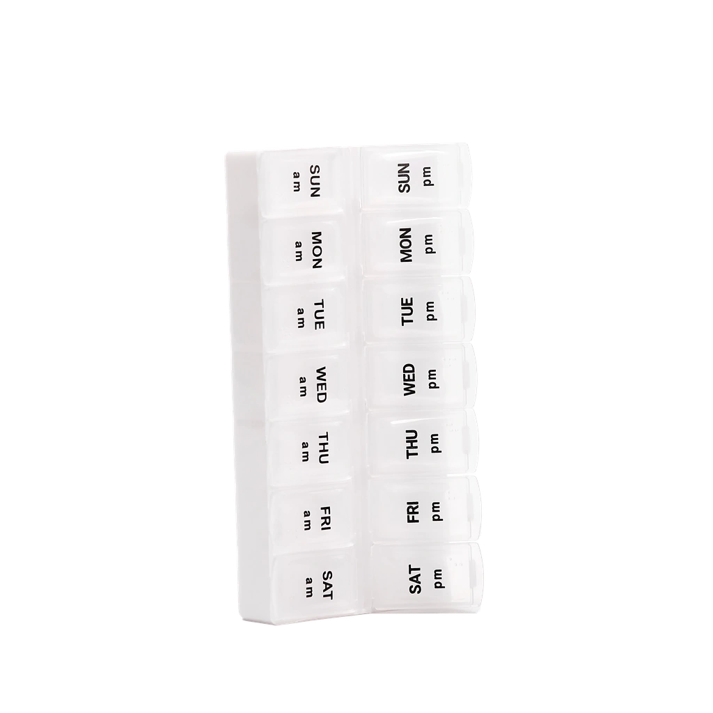 Tabletten-Organizer aus Polypropylen, 7 Tage (Transparent)