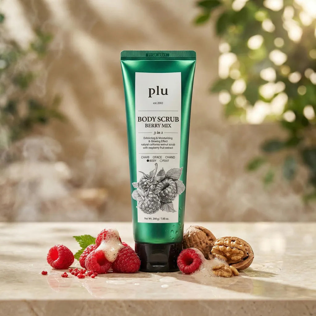 Berry Mix exfoliating body scrub, 200 ml, plu – Detailansicht
