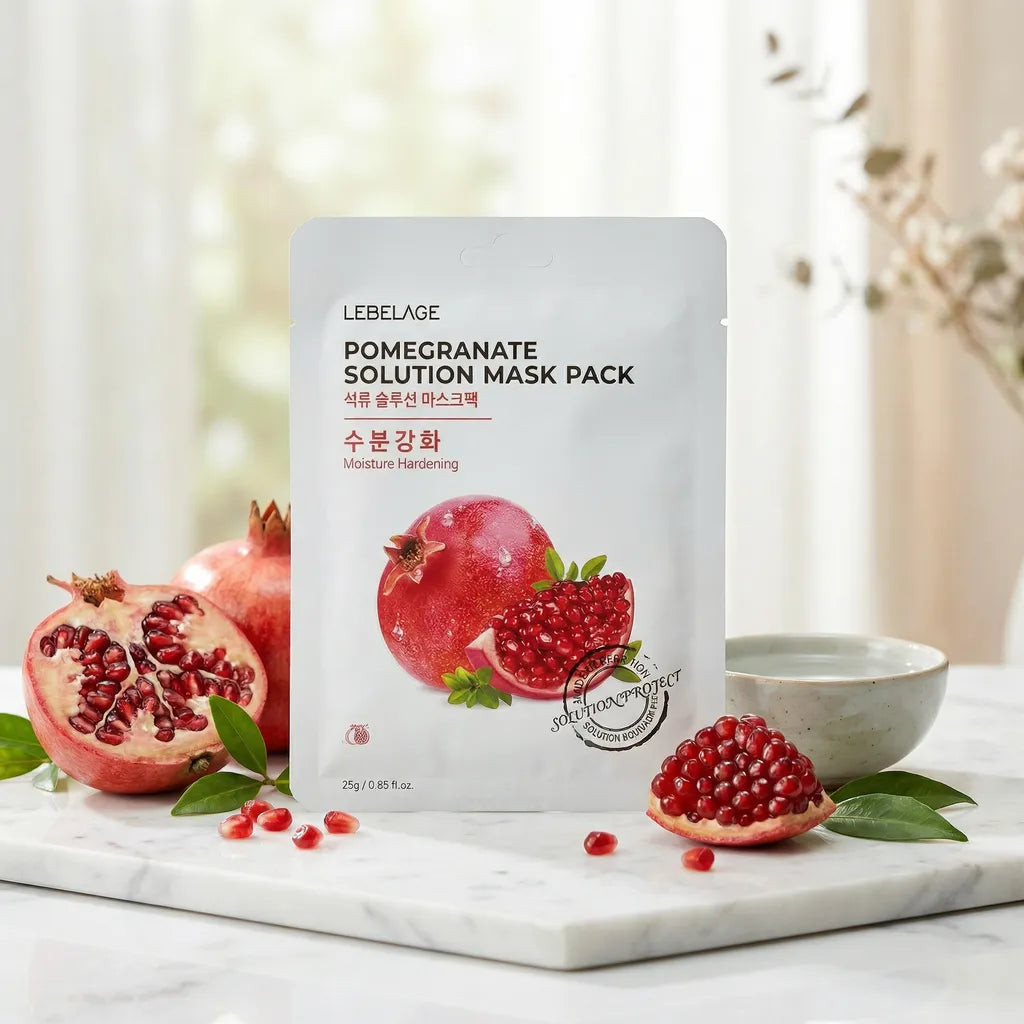Pomegranate Solution hydrating mask 10pcs pack, 28ml, LEBELAGE – Produktansicht 5