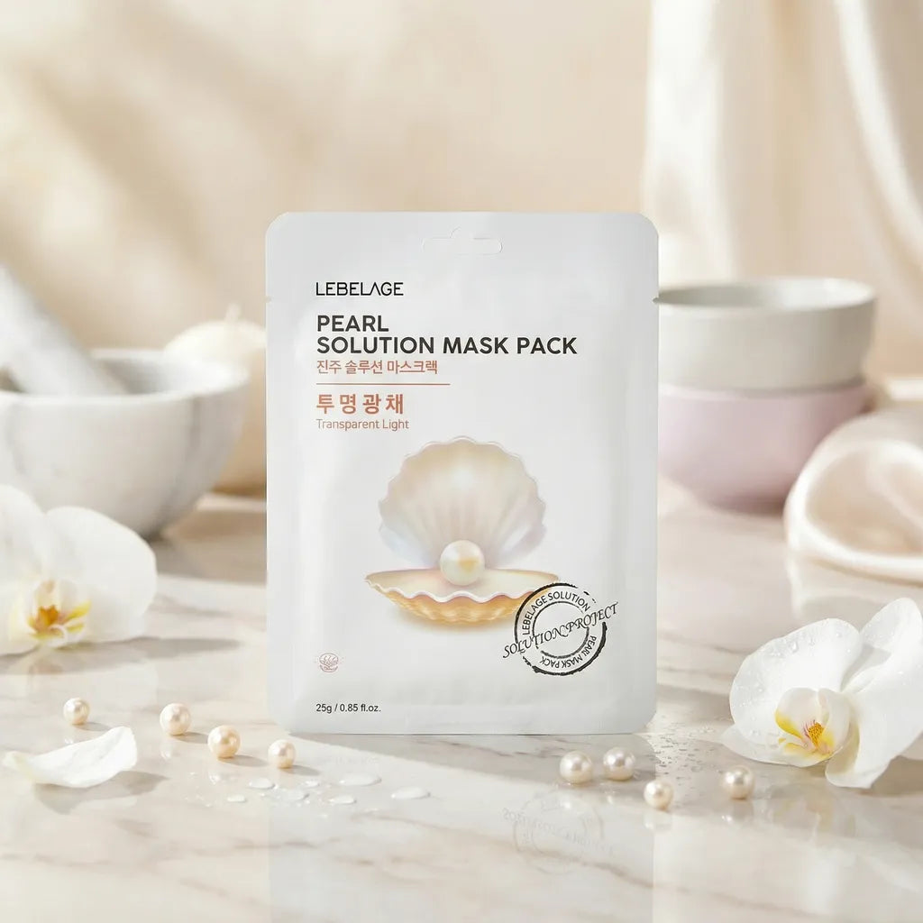 Pearl Solution Solution brightening mask 10pcs pack, 28ml, LEBELAGE – Produktansicht 4