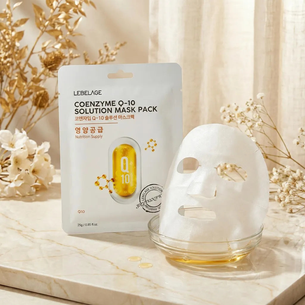 Coenzym Q10 Solution antioxidant mask 10pcs pack, 28ml, LEBELAGE – Produktansicht 4