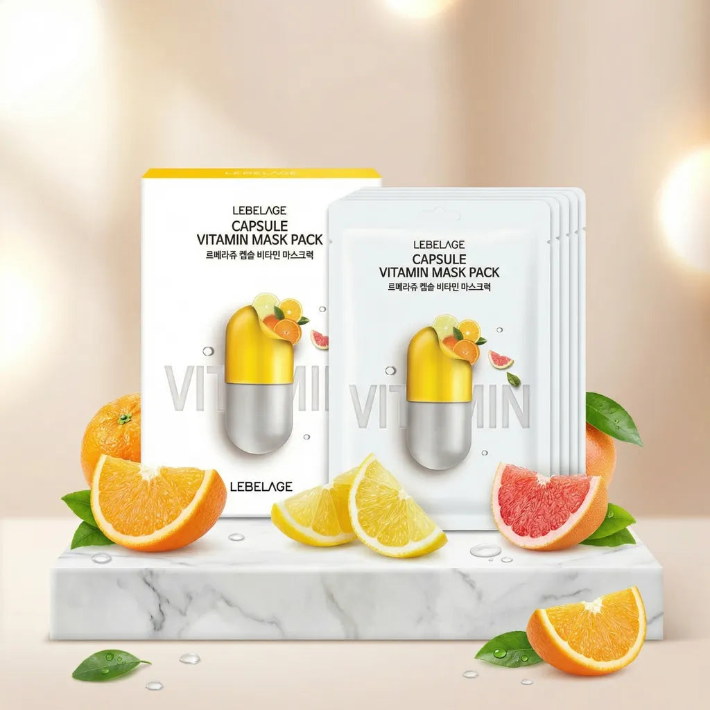 Capsule Vitamin brightening mask 10pcs pack, 28ml, LEBELAGE – Produktansicht 7