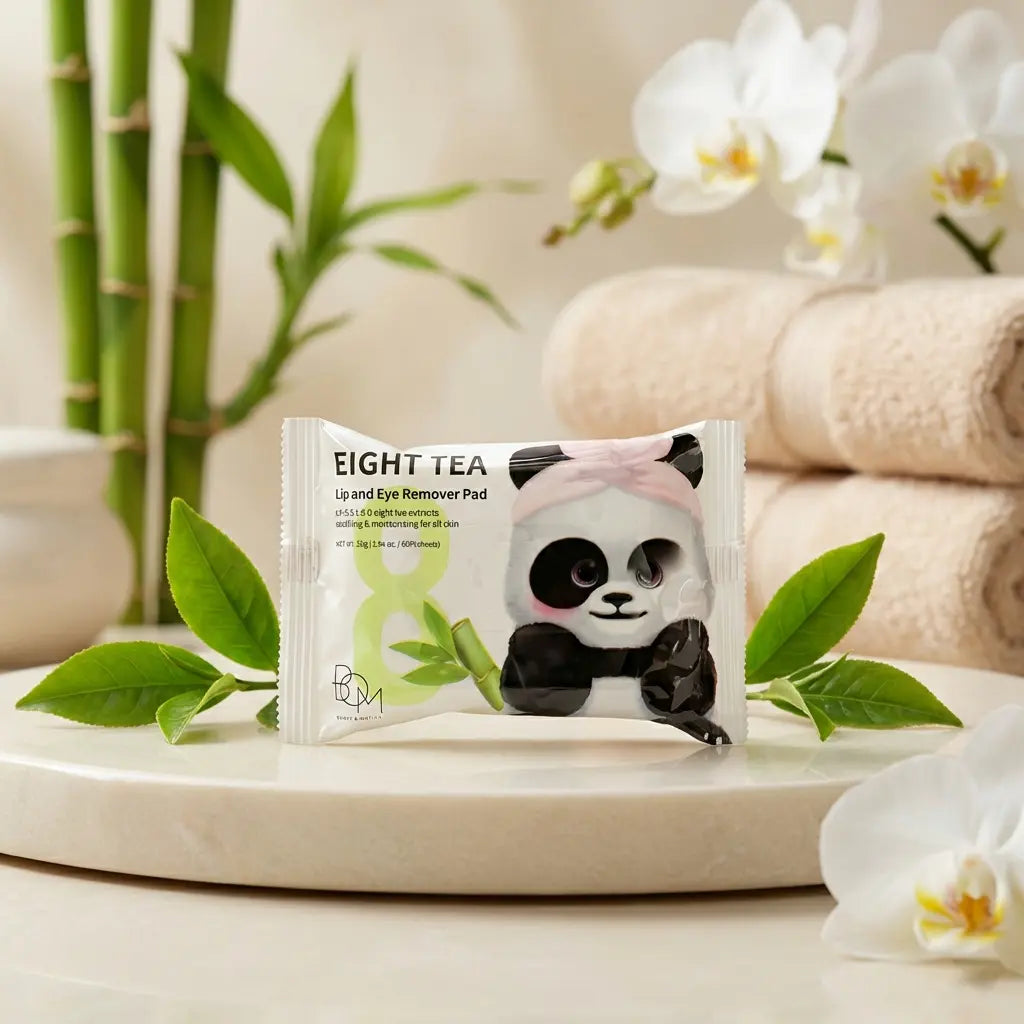 Eight Tea Lip and Eye Remover Pads, 30psc, B.O.M