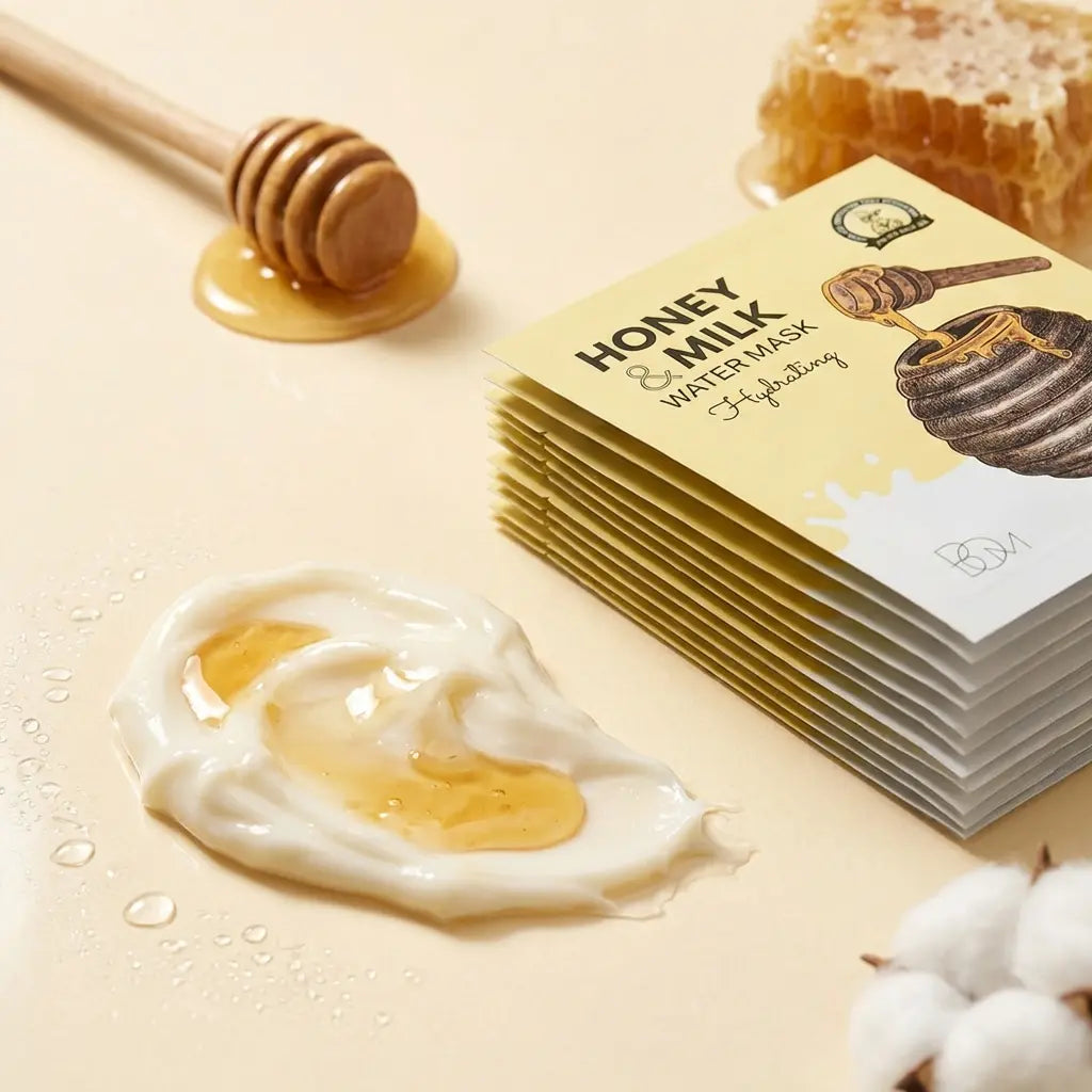 Honey & Milk Water hydrating mask 10pcs pack, 25g, B.O.M – Detailansicht