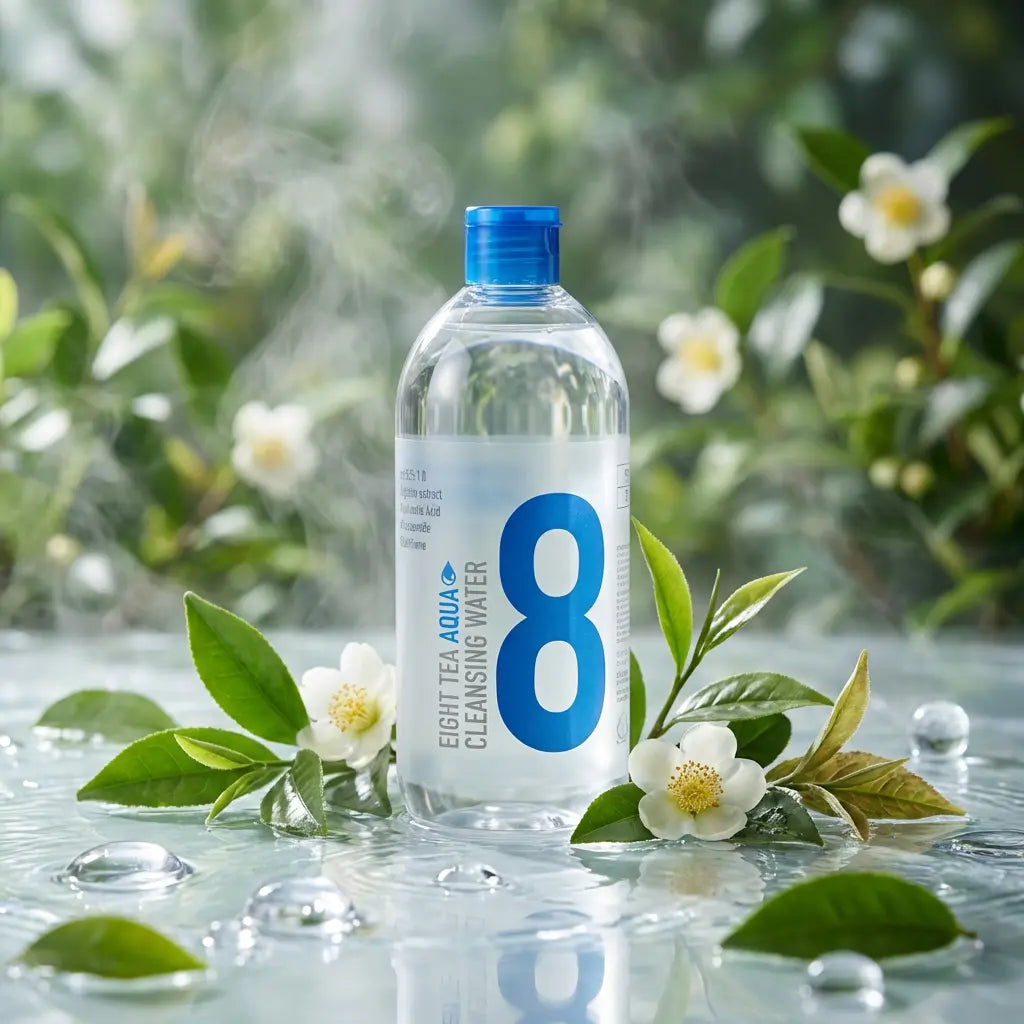 Eight Tea aqua gentle cleansing water, 500 ml, B.O.M – weitere Produktansicht