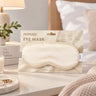 Seidig glatte Schlafmaske in Beige