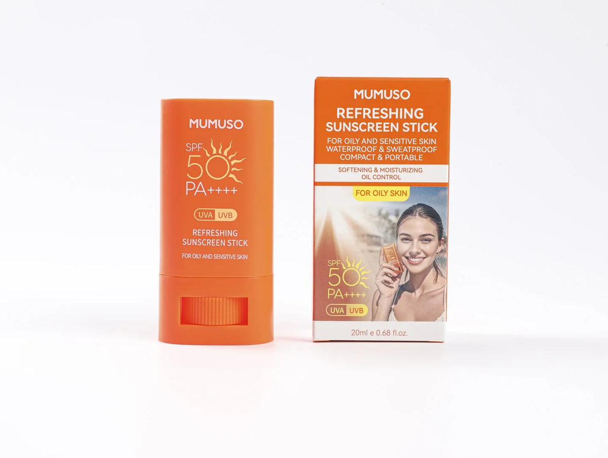 MUMUSO Refreshing Sonnenstick SPF 50+ PA++++ 20 ml mit Verpackung