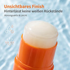 Unsichtbares Finish des MUMUSO Sonnensticks ohne weiße Rückstände