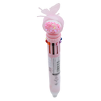 10-in-1 Kugelschreiber mit Schmetterling-Design (Rosa/Blau/Grün/Lila)