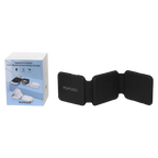 3-in-1 faltbare Wireless-Ladestation aus ABS und Silikon (Schwarz)