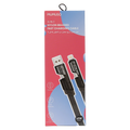4-in-1 Ladekabel aus Nylon und Zinklegierung, robust (Rot/Schwarz)