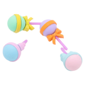 4er-Set Radiergummis mit Bonbon-Design (Lila/Gelb/Blau/Rosa)