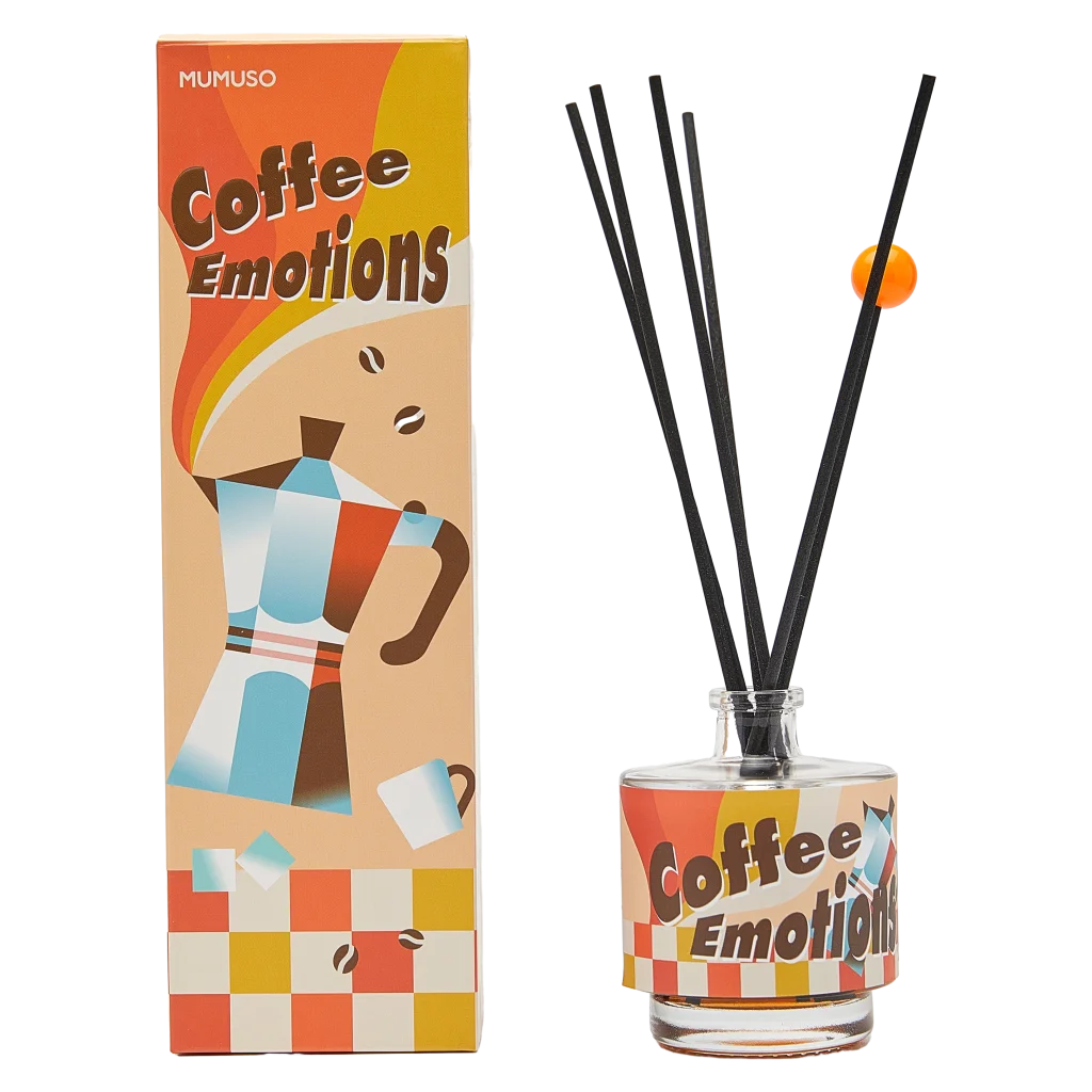 Aroma Raumduft-Diffusor Weißkaffee, 100 ml mit Coffee-Design (Mehrfarbig)
