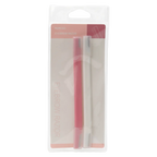 2-teiliges Augenbrauenrasierer-Set mit S-förmigem Doppelkopf, ABS-Griff und Edelstahlklinge (Rosa/Weiß)