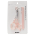Augenbrauenscheren- &amp; Rasierer-Set zur Augenbrauenpflege (Rosé)