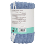 Geripptes Badetuch aus Flockstoff, 375 g (Blau)