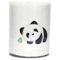 Badetuch aus Polyester mit Panda-Design, 555,6 g (Weiß/Schwarz)