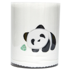 Badetuch aus Polyester mit Panda-Design, 555,6 g (Weiß/Schwarz)