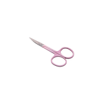 Spitz zulaufende Beauty-Schere aus Edelstahl für Augenbrauen (Rosa)