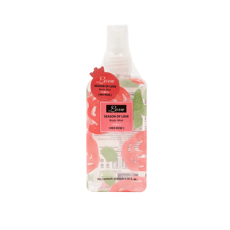 Body Mist, Love Series, Rosenduft, 100 ml