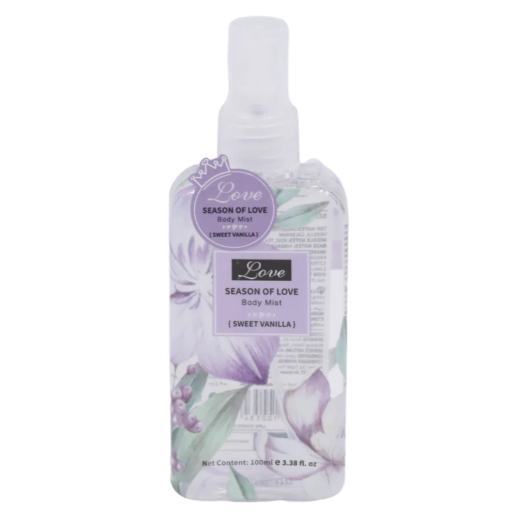 Body Mist, Love Series, Sweet Vanilla Duft, 100 ml